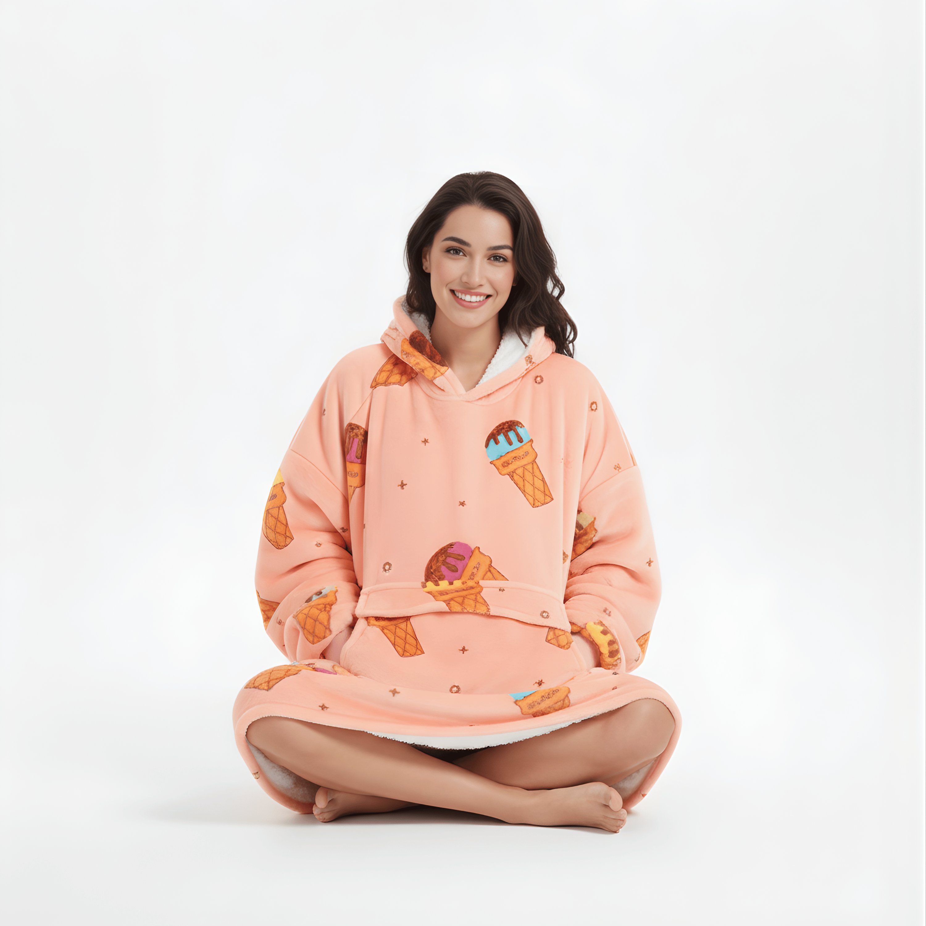 Nuvy Gelato | Felpa effetto coperta