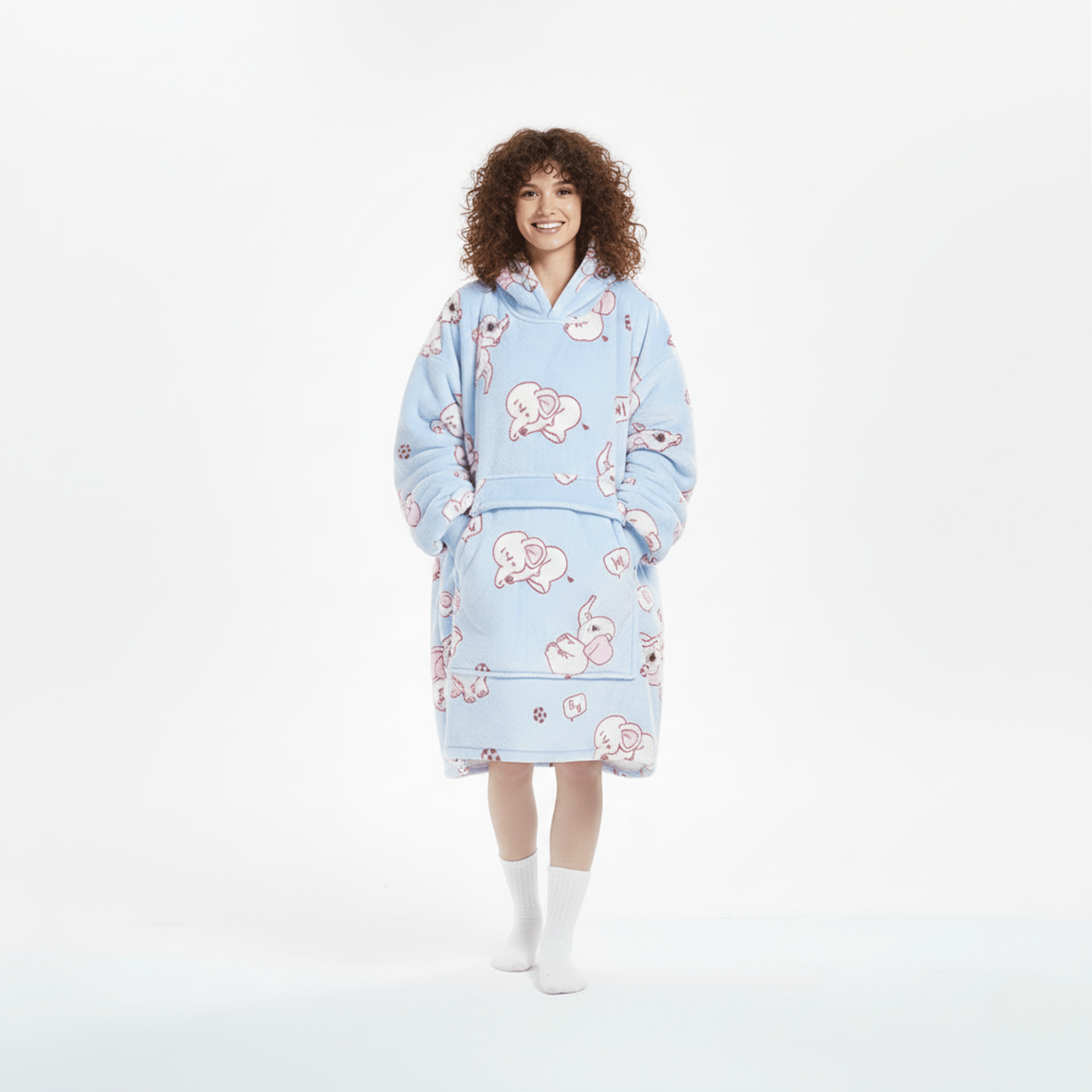 Nuvy Elefante | Felpa effetto coperta