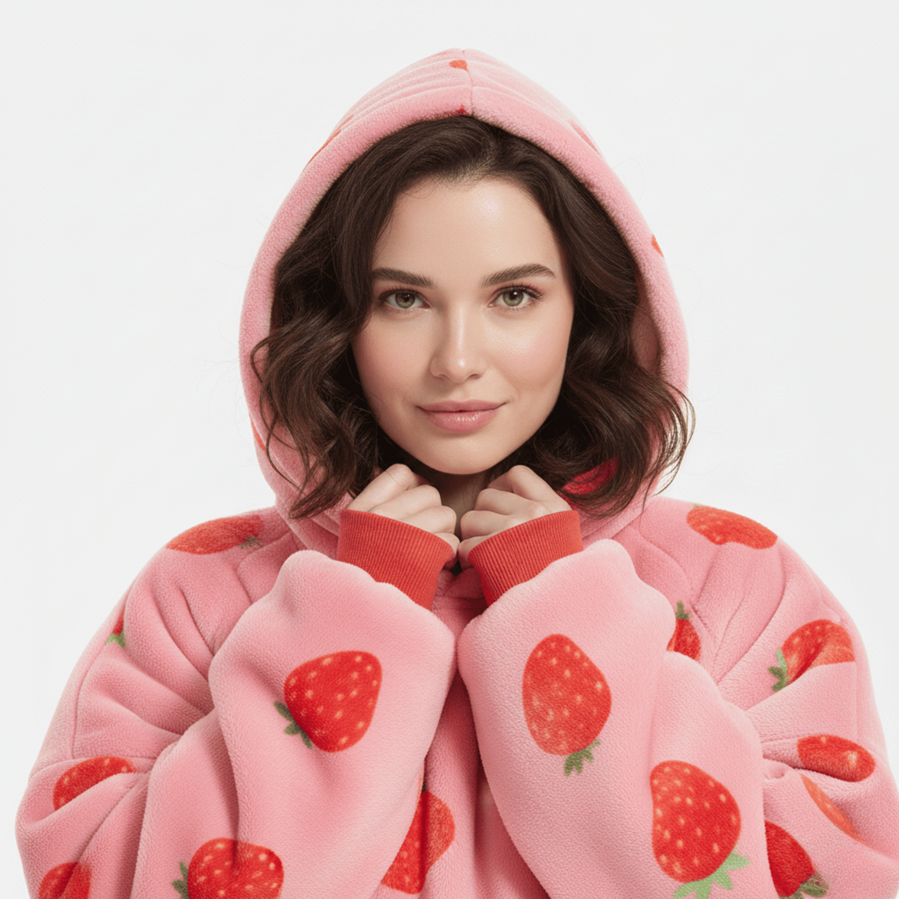 Nuvy Fragola | Felpa effetto coperta